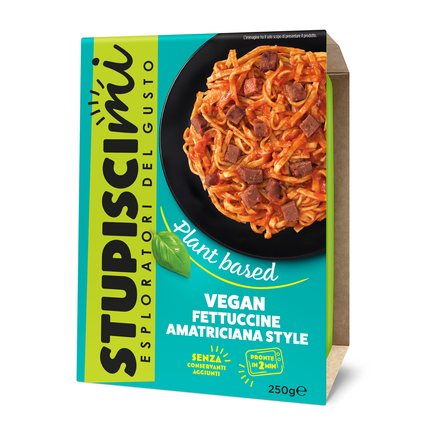 Vegan Fettuccine Amatriciana style monoporzione Stupiscimi