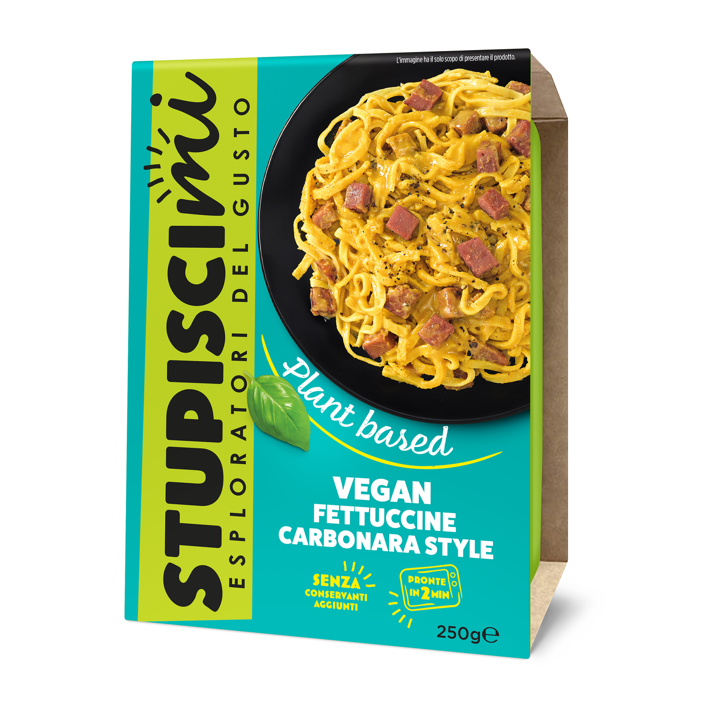 Vegan Fettuccine Carbonara style monoporzione Stupiscimi