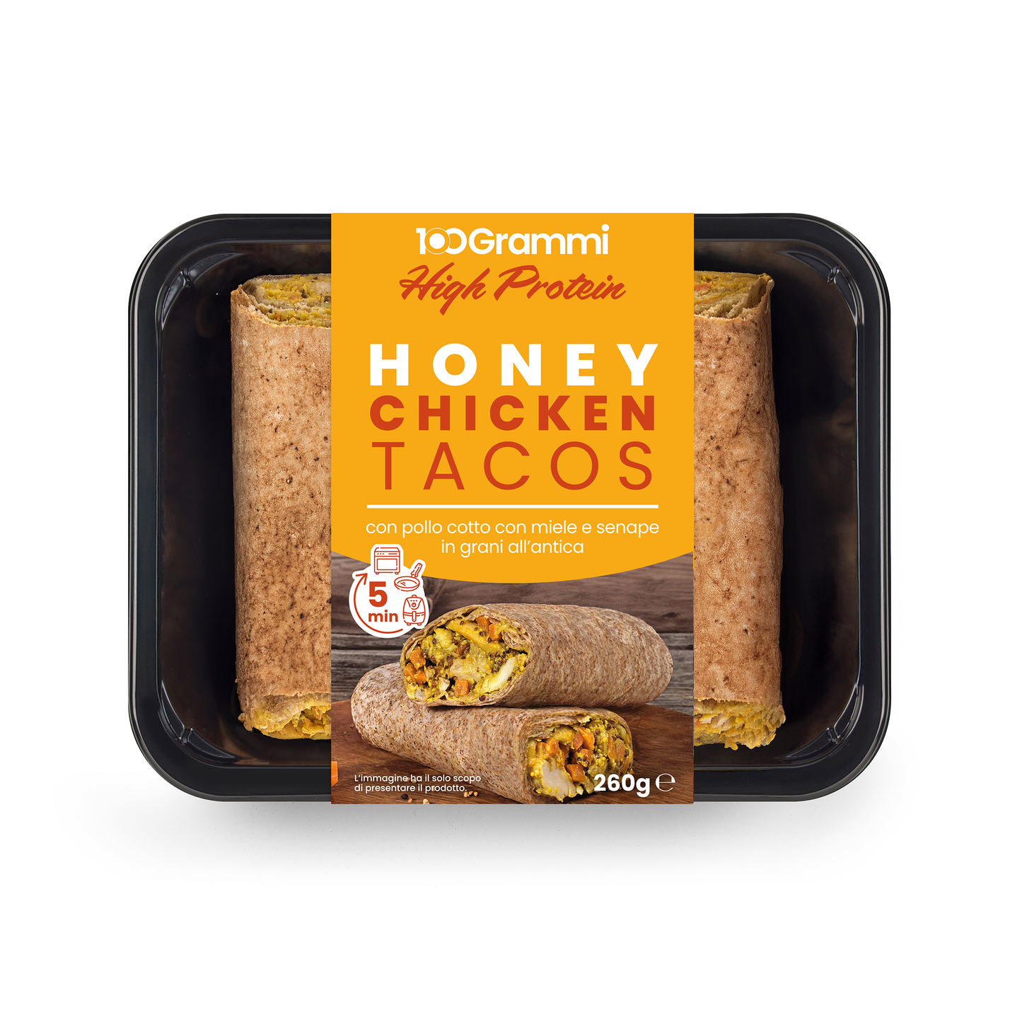 Honey Protein Tacos con pollo al miele e senape 100 Grammi