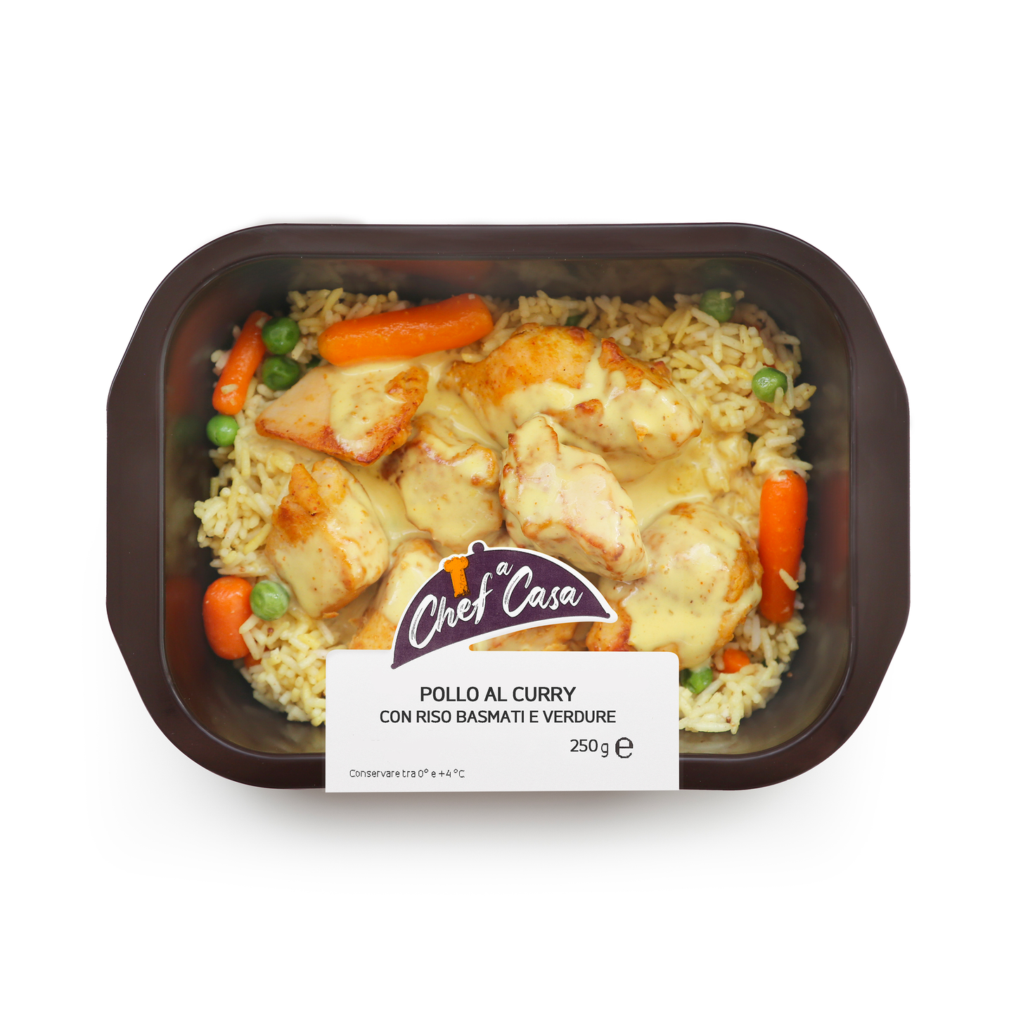 Pollo al Curry e Riso con Verdure monoporzione Chef a Casa