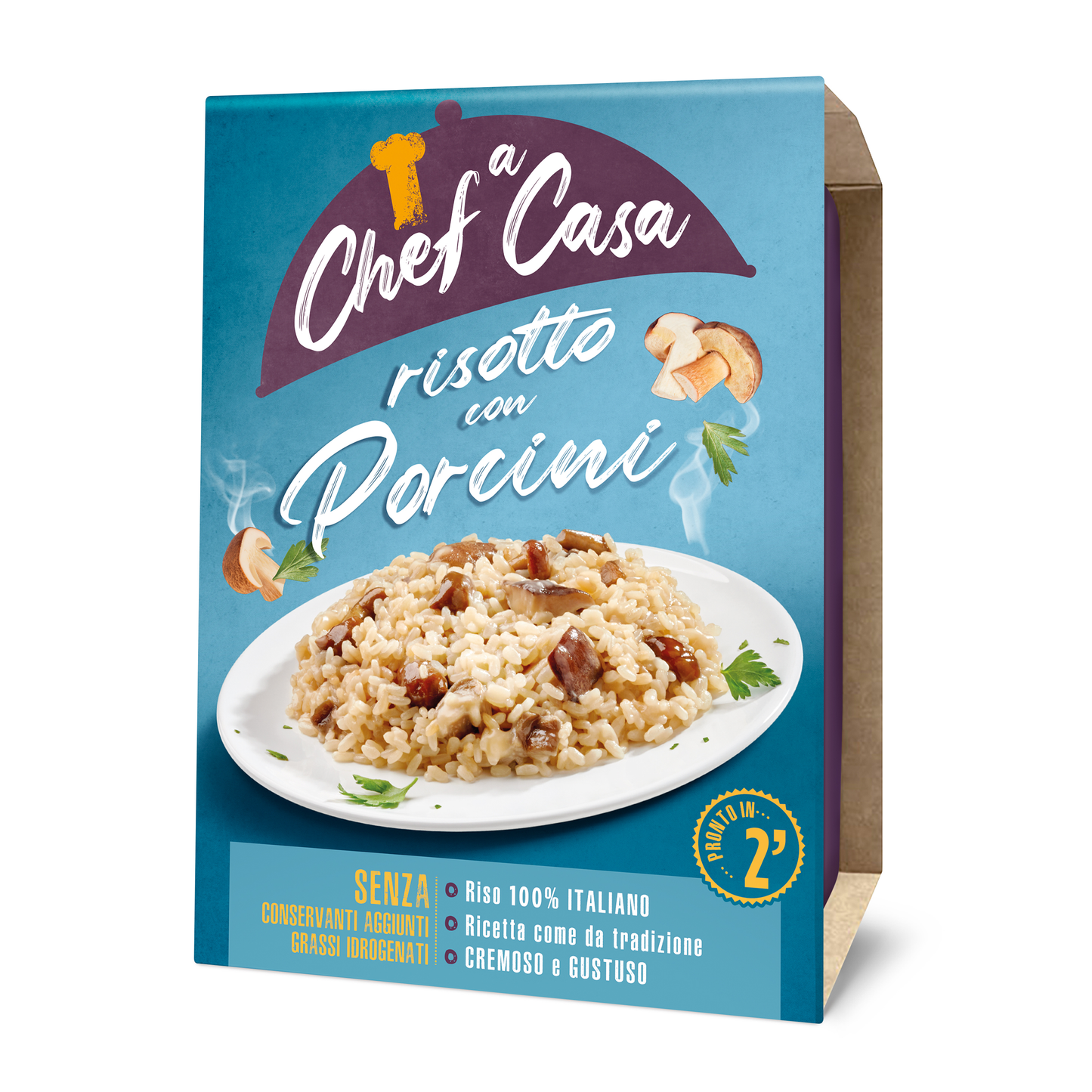 Risotto con Porcini monoporzione Chef a Casa