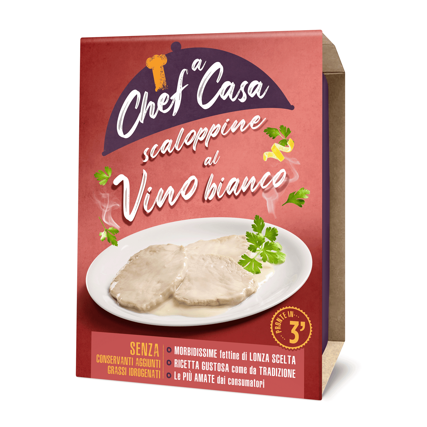 Scaloppine al Vino Bianco monoporzione Chef a Casa