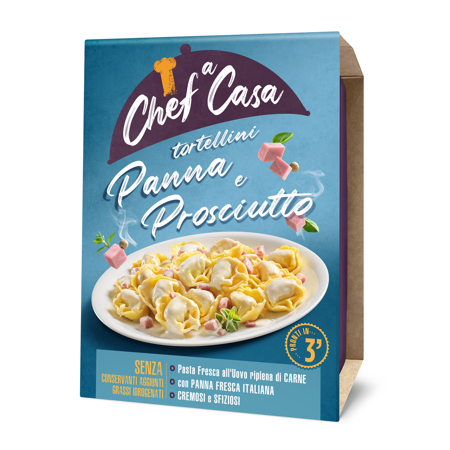 Tortellini Panna e Prosciutto monoporzione Chef a Casa