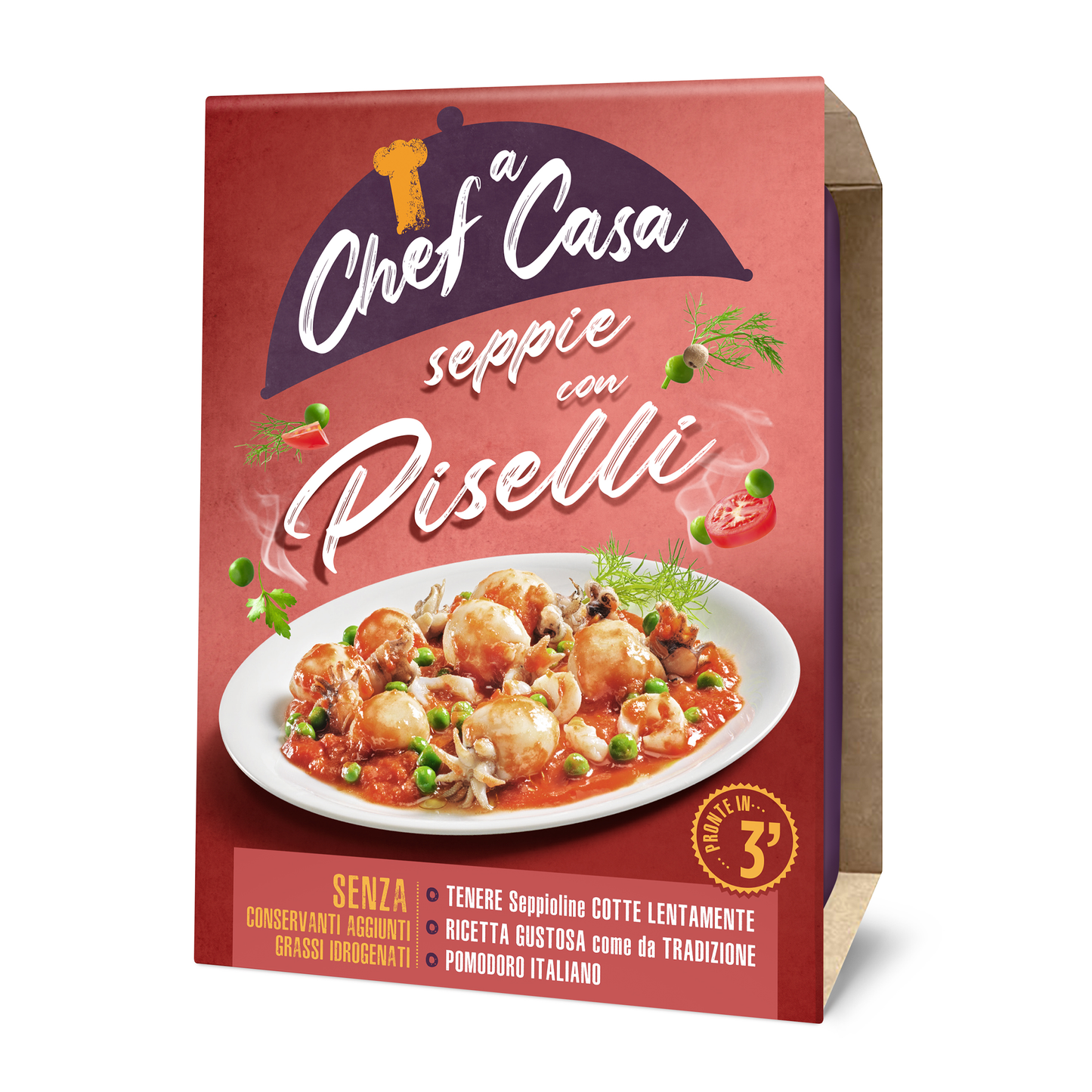 Seppie con Piselli monoporzione Chef a Casa