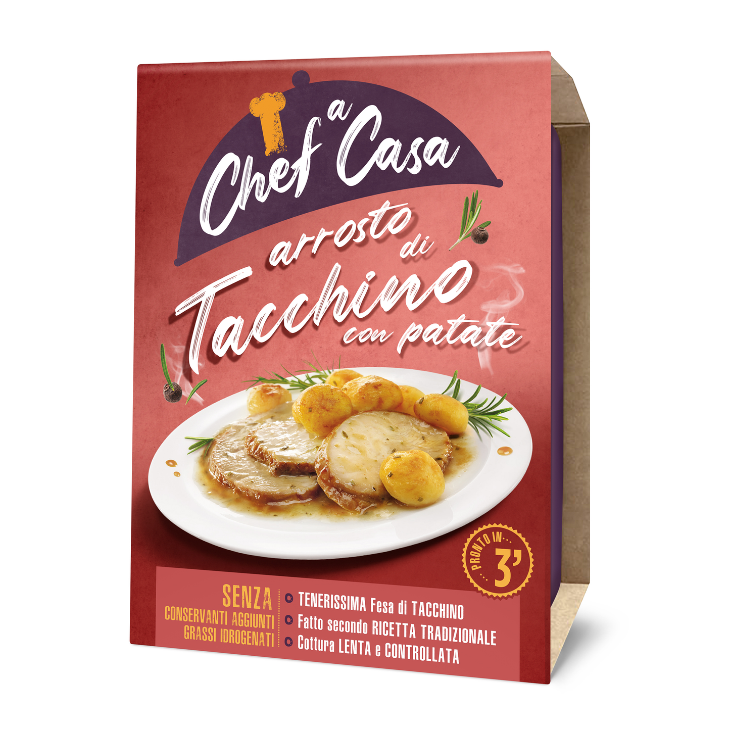 Arrosto di Tacchino con Patate monoporzione Chef a Casa