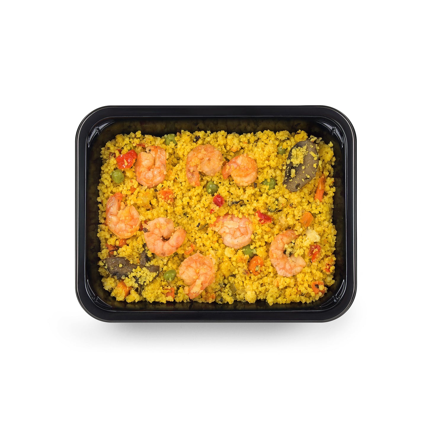 Cous cous con mazzancolle, menta e verdure miste 100 Grammi