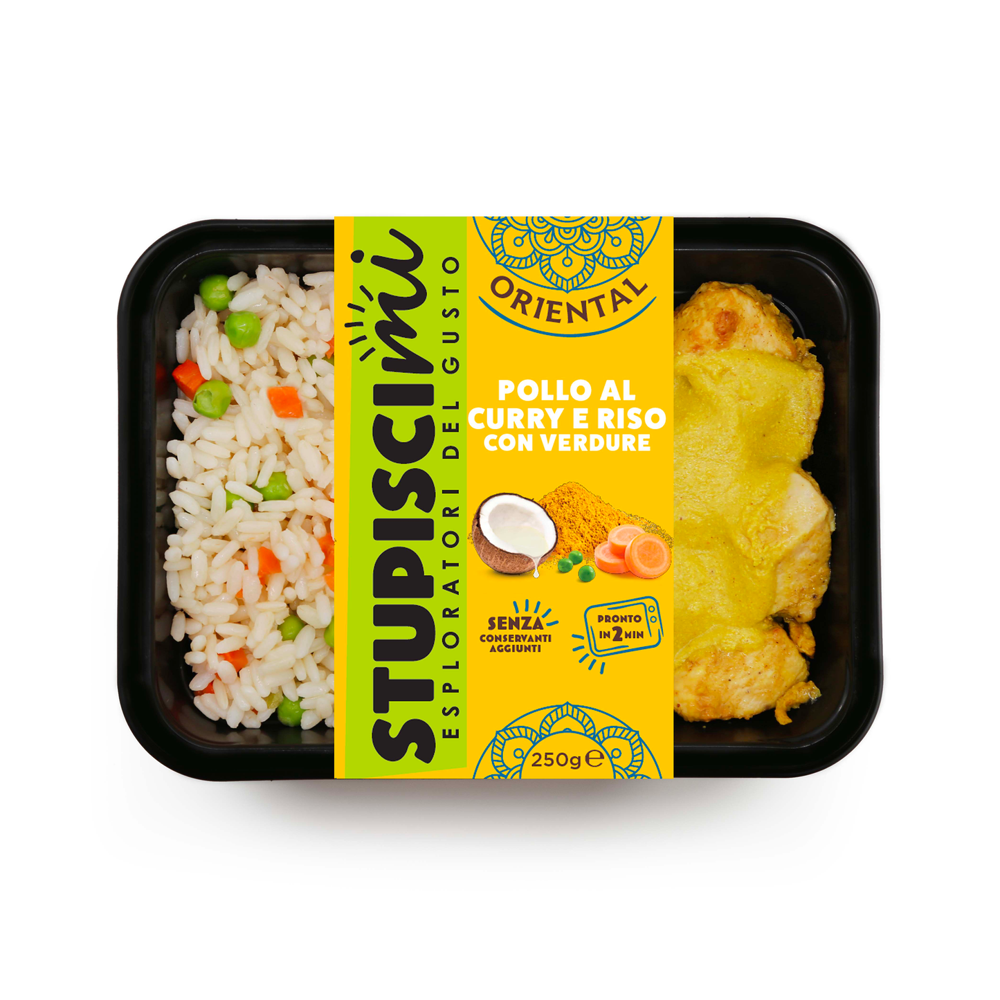 Pollo al Curry e Riso con Verdure monoporzione Stupiscimi
