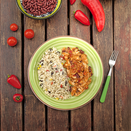 MÈXI BOWL pollo in agrodolce e riso alla messicana | non piccante 100 Grammi