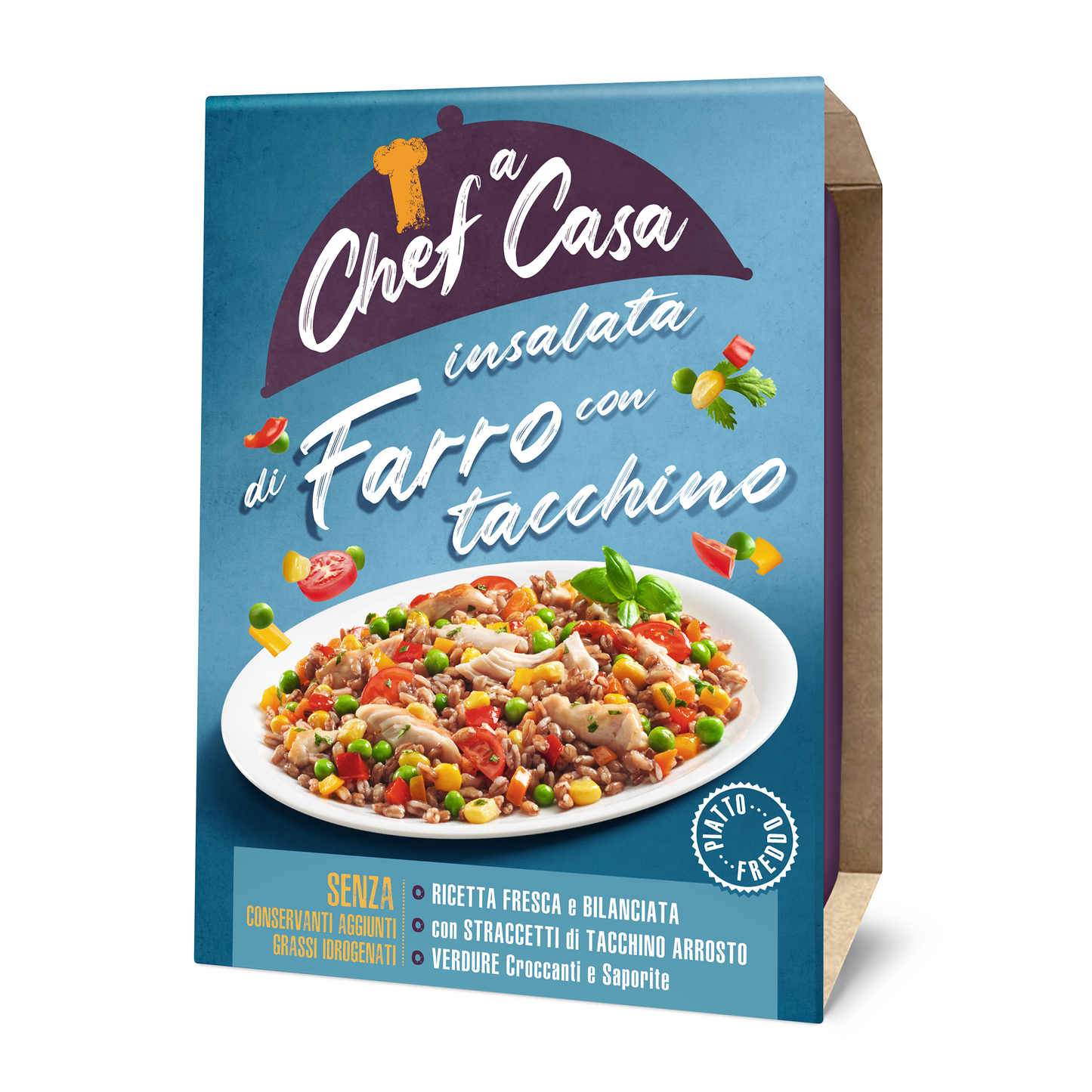 2 X Insalata di Farro con Tacchino Arrosto Chef a Casa
