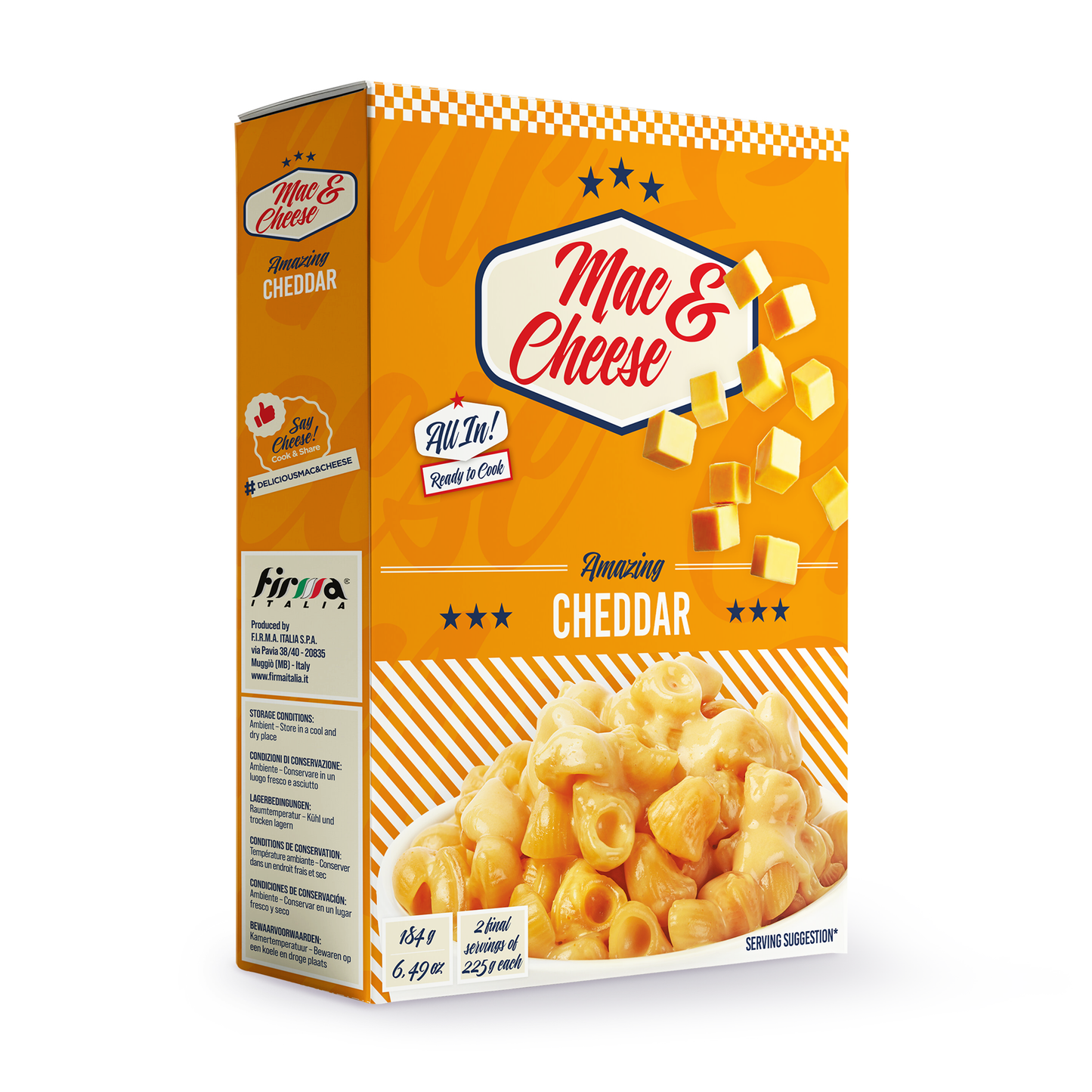 Mac&Cheese Cheddar Chef a Casa