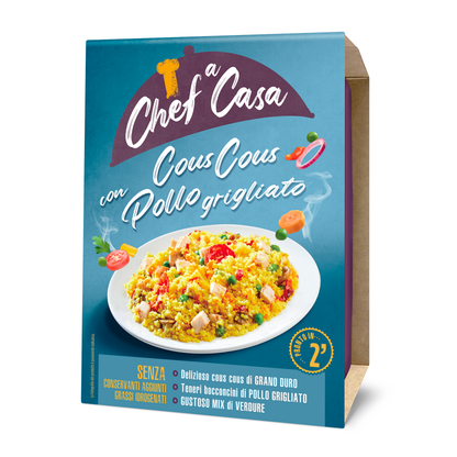 Cous Cous con Pollo grigliato e Verdurine monoporzione Chef a Casa