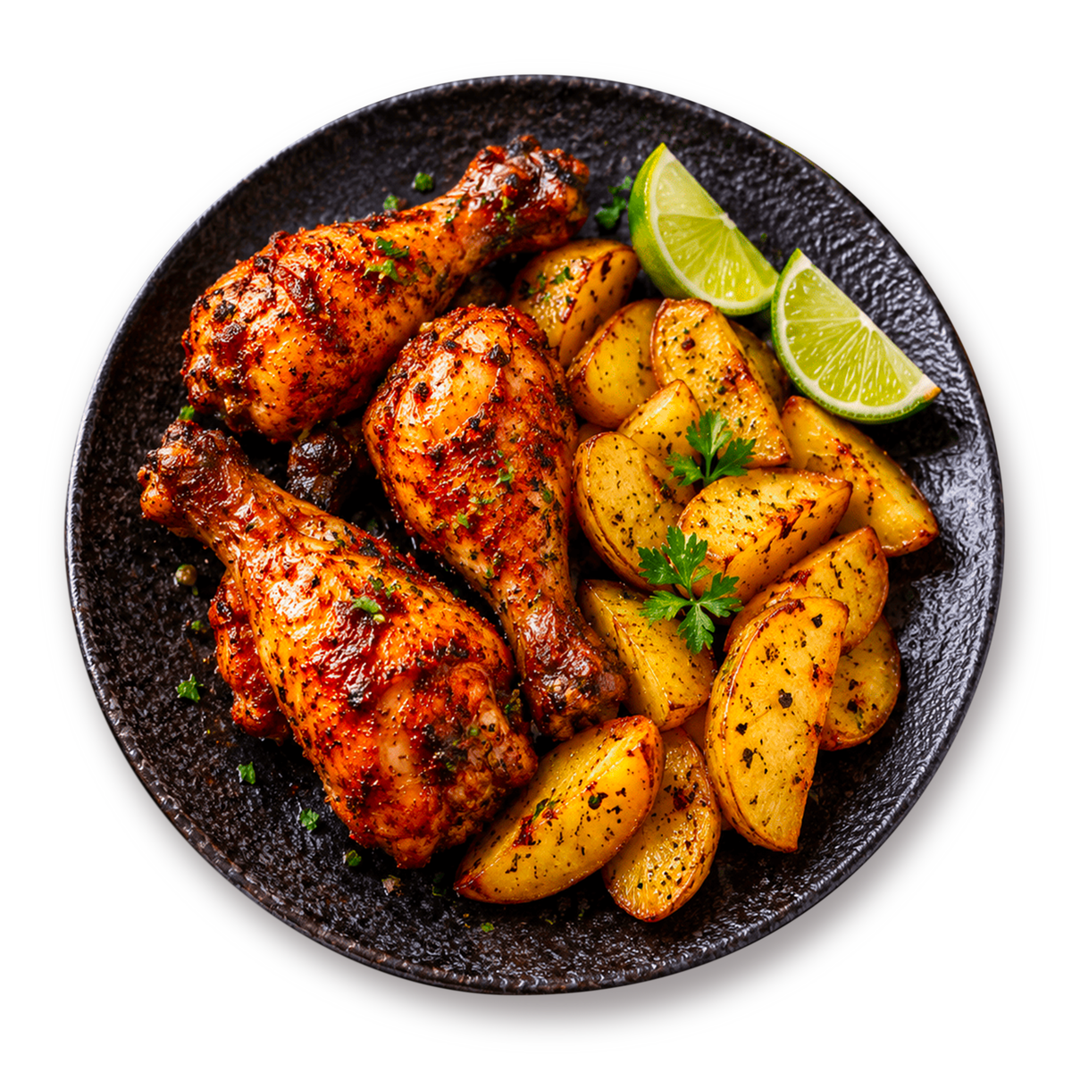 Alette di Pollo marinate con Patate a spicchi monoporzione Chef a Casa