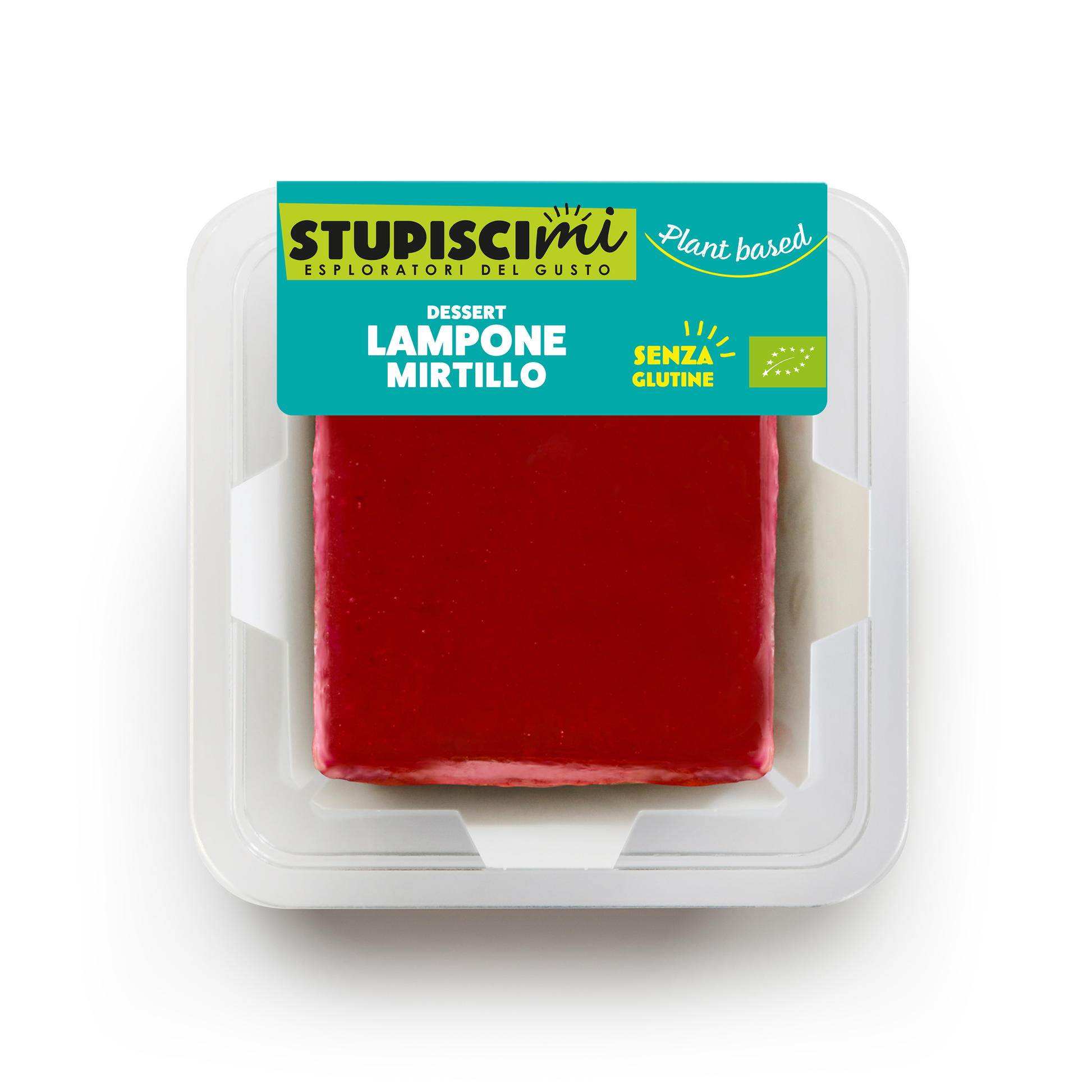 8 X Tortino Bio Vegan Crema Lampone Mirtillo Stupiscimi