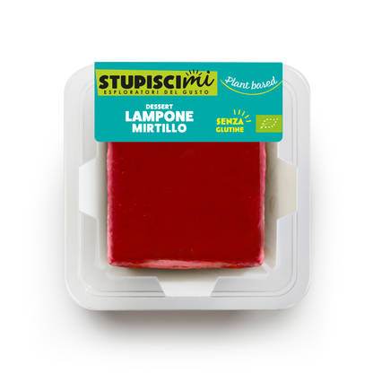 8 X Tortino Bio Vegan Crema Lampone Mirtillo Stupiscimi
