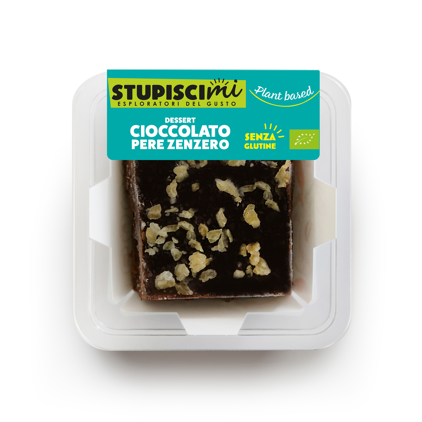 8 X Tortino Bio Vegan Cioccolato Pere e Zenzero Stupiscimi