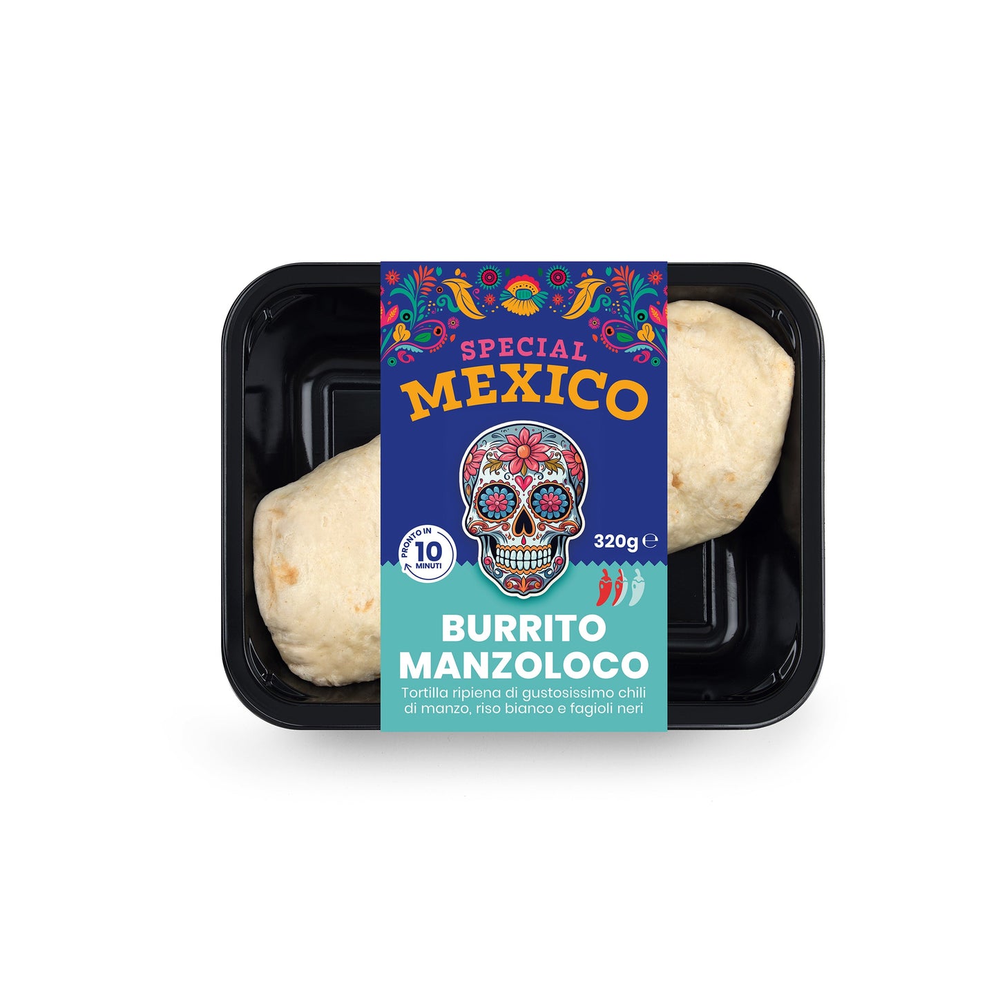 4 X Burrito manzoloco 100 Grammi