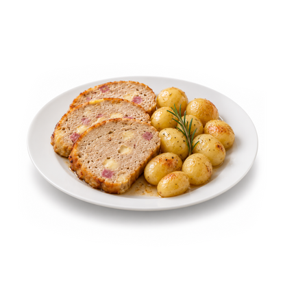 2 X Polpettone di carni bianche con prosciutto e formaggio da 1,2kg Chef a Casa