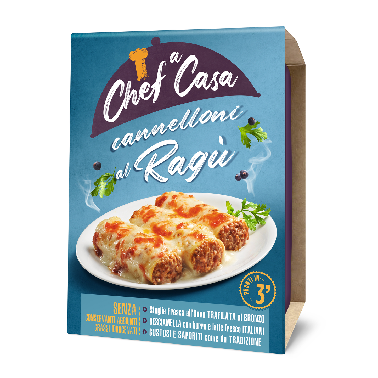 Cannelloni al Ragù di Carne monoporzione Chef a Casa