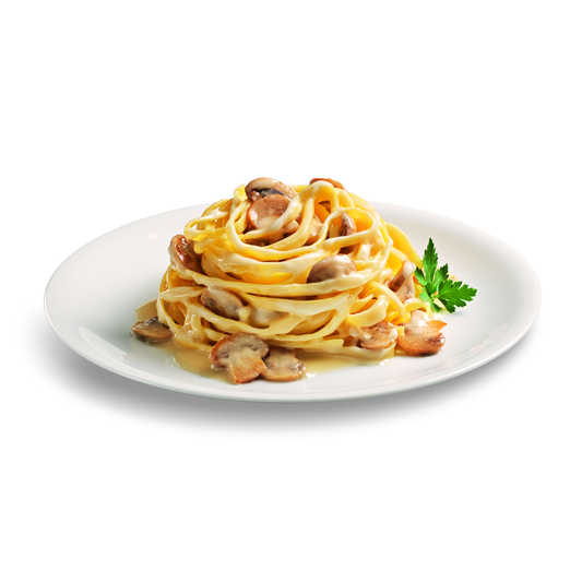 Fettuccine alla Boscaiola monoporzione Chef a Casa
