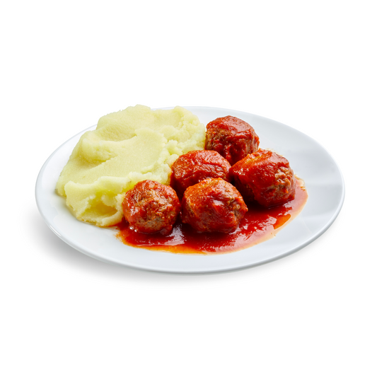 Polpette di Carne con purè monoporzione Chef a Casa