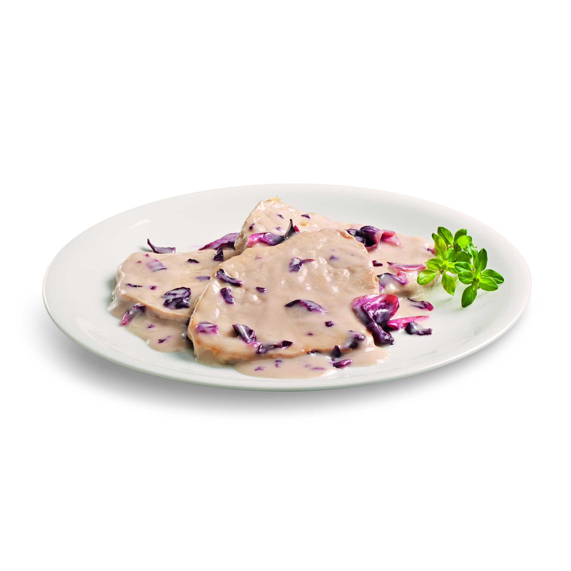 Scaloppine Radicchio e Provola monoporzione Chef a Casa
