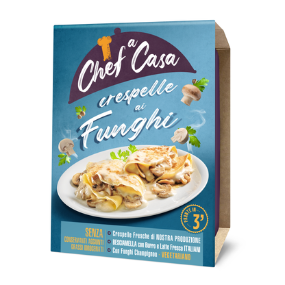 Crespelle ai Funghi monoporzione Chef a Casa
