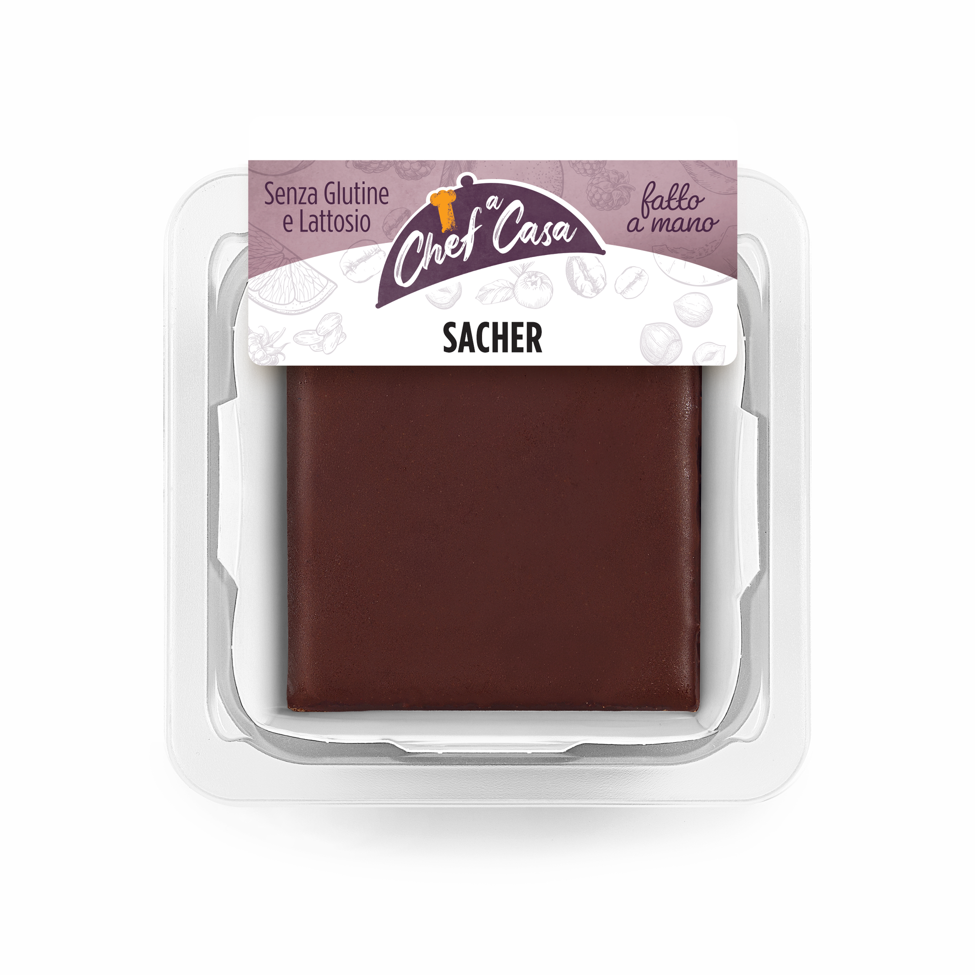 Torta sacher monoporzione marchio Chef a Casa