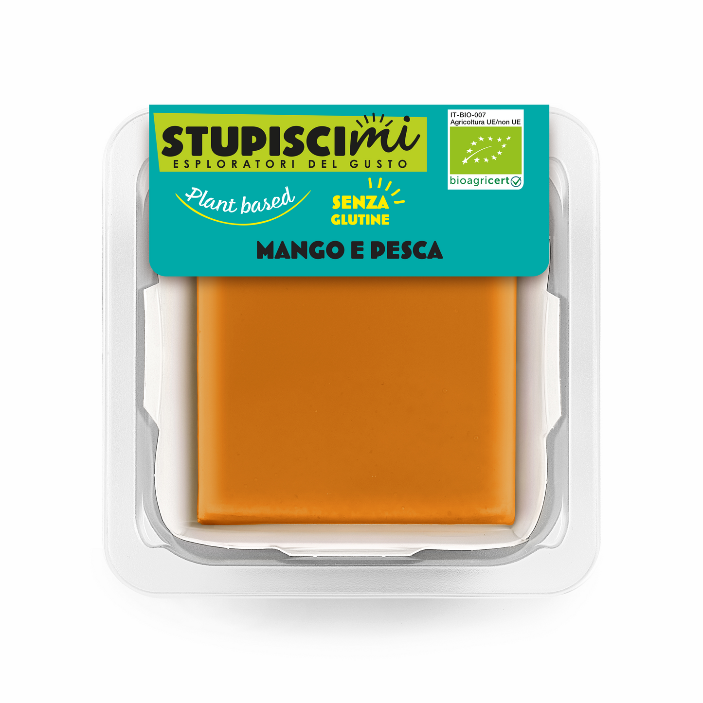 Box da 8 Tortini Mango e Pesca Plant Based marchio Stupiscimi