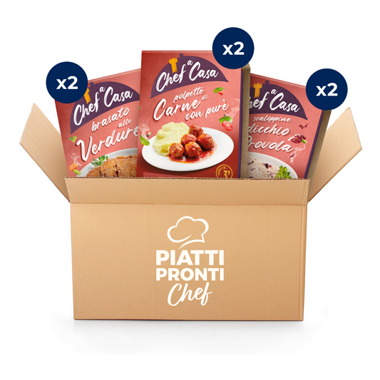 Box Secondi eccellenti con polpette brasato e scaloppine monoporzione